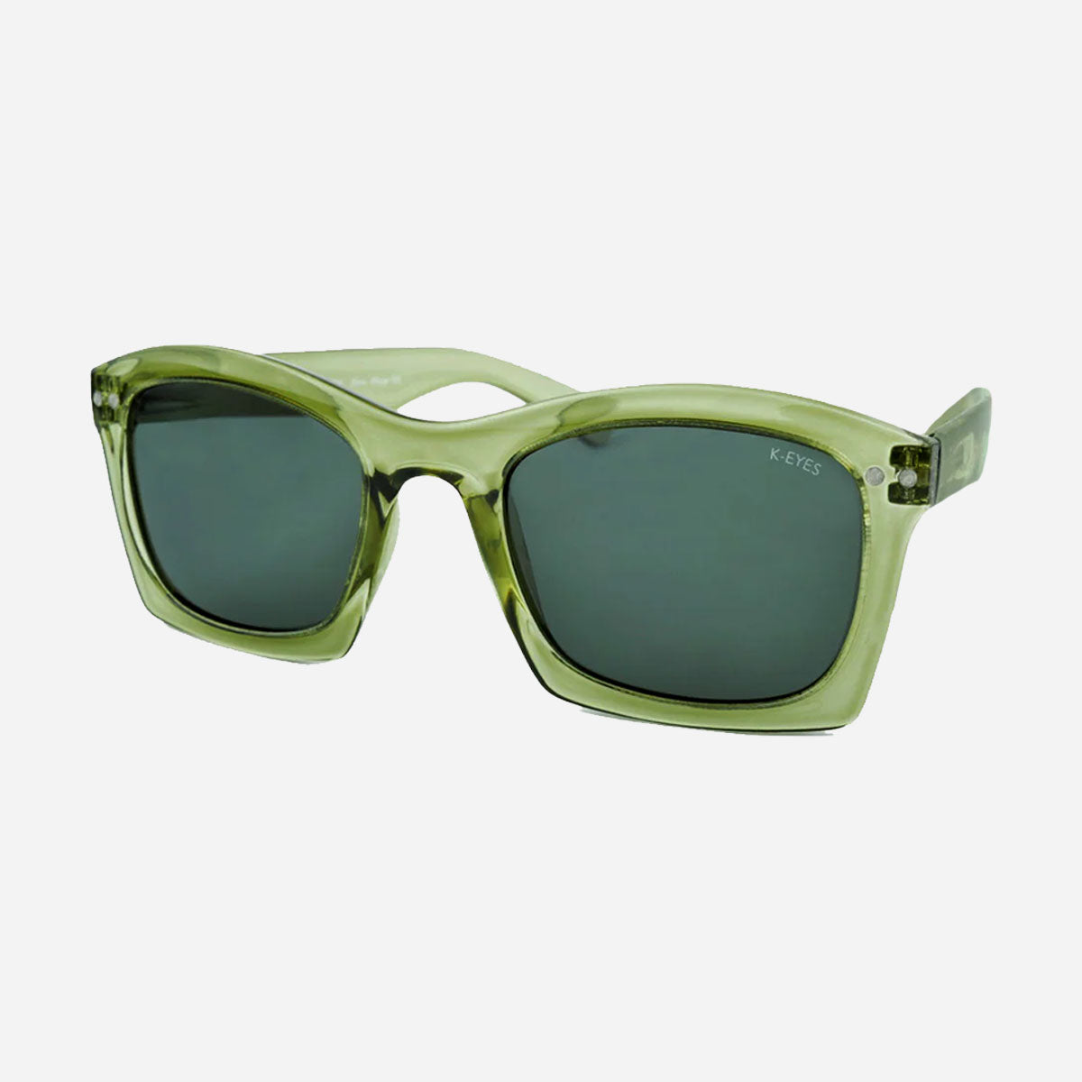 lunettes-de-soleil-polarisé-oversized-rectangulaire-kaki-transparent-sunglasses-polarized-rectangular-big-frame-unisex-green-k23-sp-olive