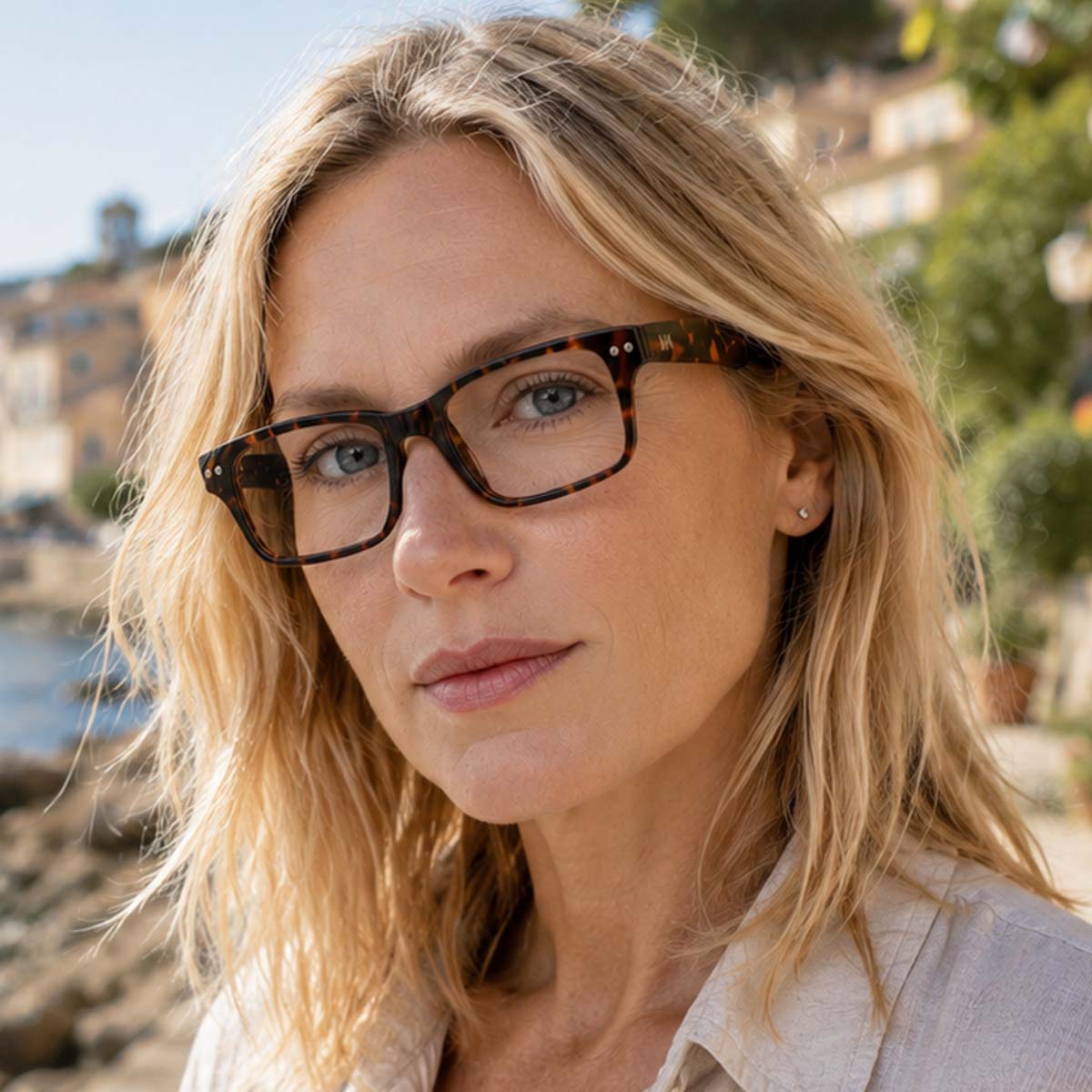Lunettes de lecture rectangulaires unisexes pour presbytes, modèle mixte pour homme et femme, disponibles en plusieurs coloris.