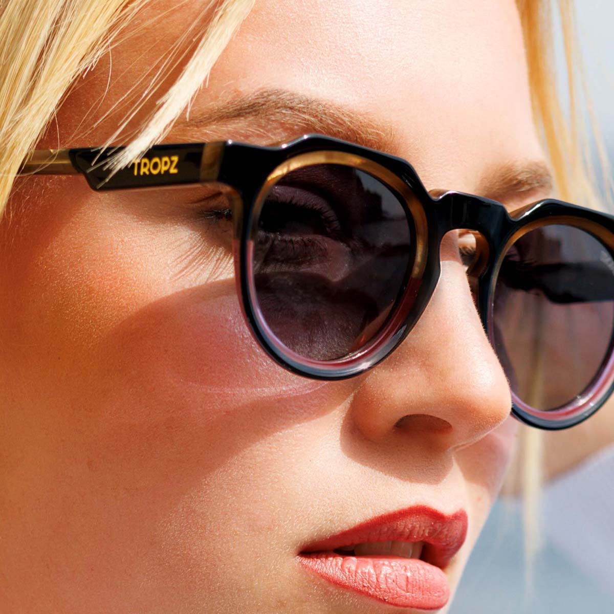 Lunettes De Soleil Polarisées AORON - Verres Orange, Monture Aluminium Noir - Neuf Avec étiquettes