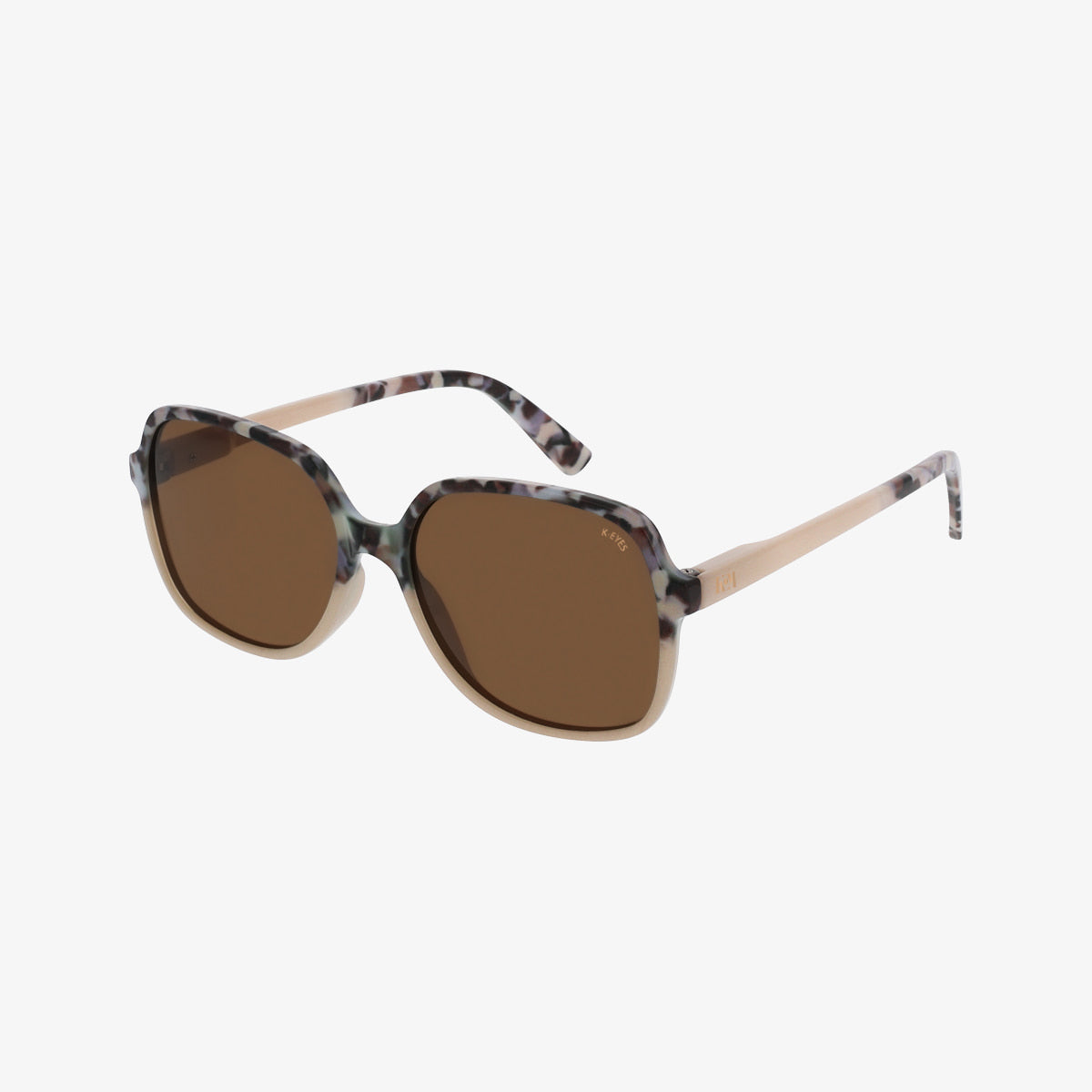 lunettes-de-soleil-original-polarisées-écaille-beige-oversized-monture-fine-rectangulaire-sunglasses-polarized-rectangular-tortoiseshell-thin-frame-K43-cream