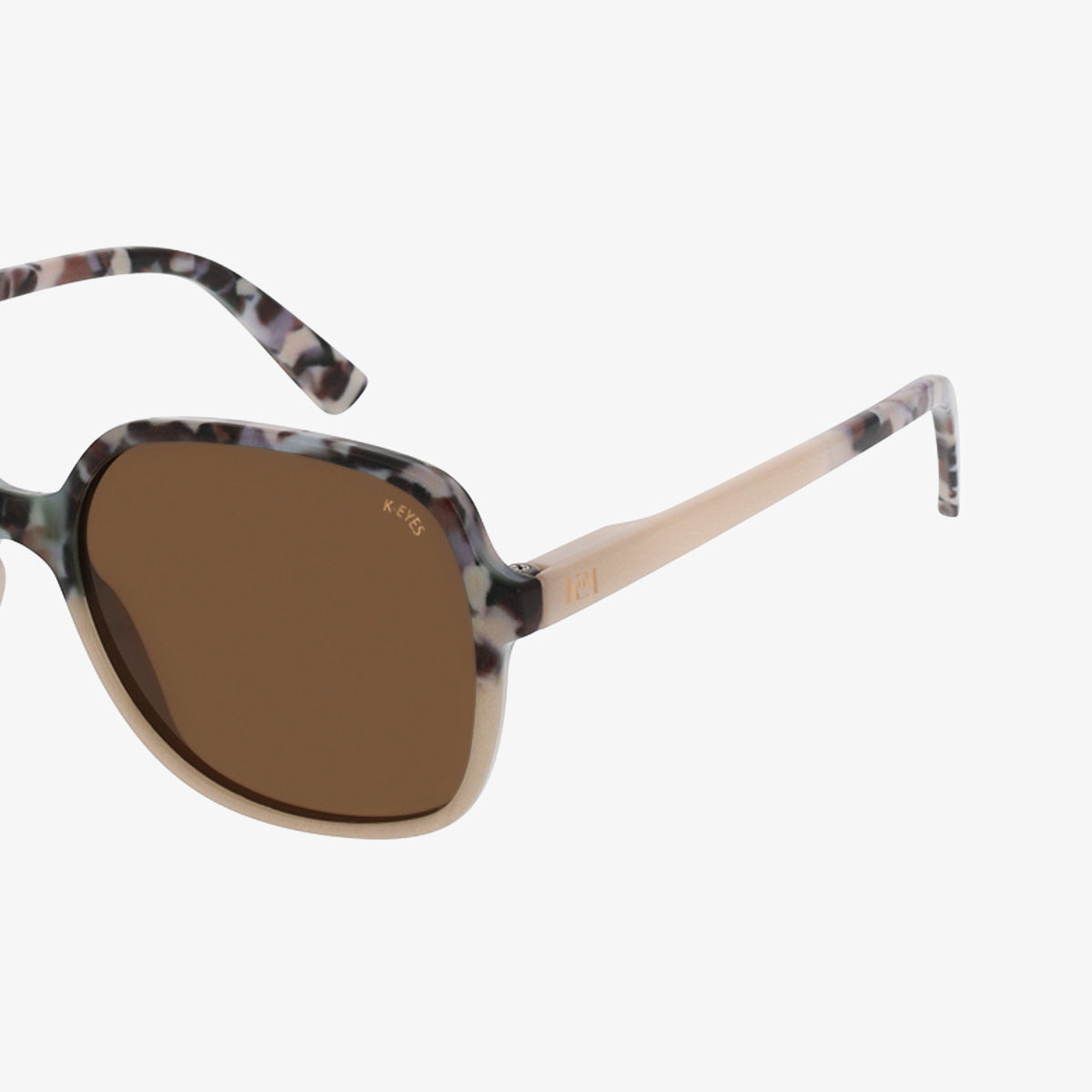 lunettes-de-soleil-original-polarisées-écaille-beige-oversized-monture-fine-rectangulaire-sunglasses-polarized-rectangular-tortoiseshell-thin-frame-K43-cream