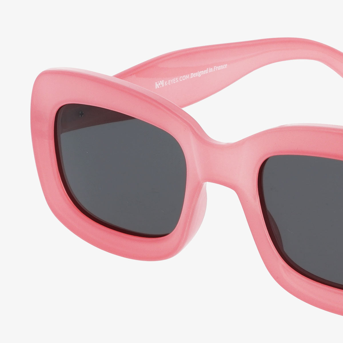 lunettes-de-soleil-original-polarisées-rose-rectangulaire-sunglasses-polarized-rectangular-protection-uv-K44-pink