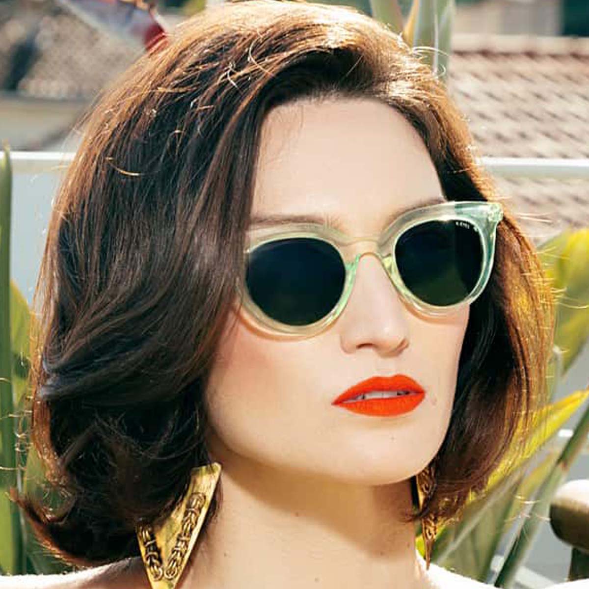 Lunettes de soleil polarisées papillon