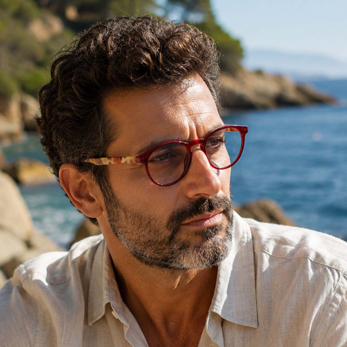 lunettes-de-lecture-monture-fine-modele-mixte-rouge-K20
