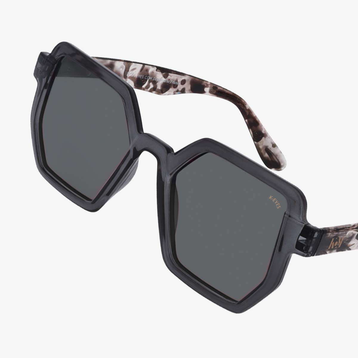 lunettes-de-soleil-protection-uv-originale-oversized-octogonale-noir-transparent-sunglasses-polarised-black-k42-shadow