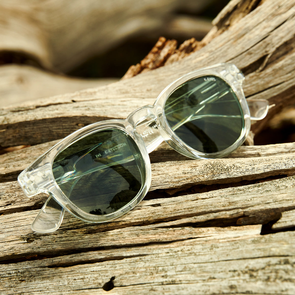 lunettes-de-soleil-protection-uv-polarisé-monture-épaisse-transparent-sunglasses-polarized-adults-teenagers-k10-sp-crystal-green