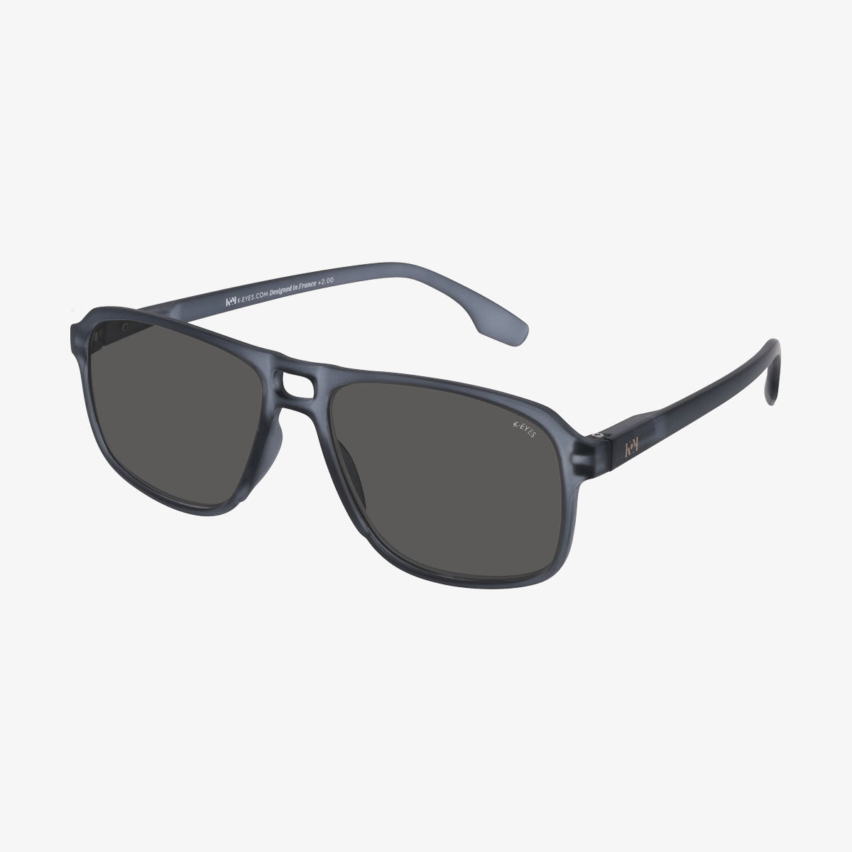 lunettes-de-soleil-aviateur-mixte-polarisé-protection-uv-gris-sunglasses-pilot-polarized-unisex-grey-k30-sp-smoke