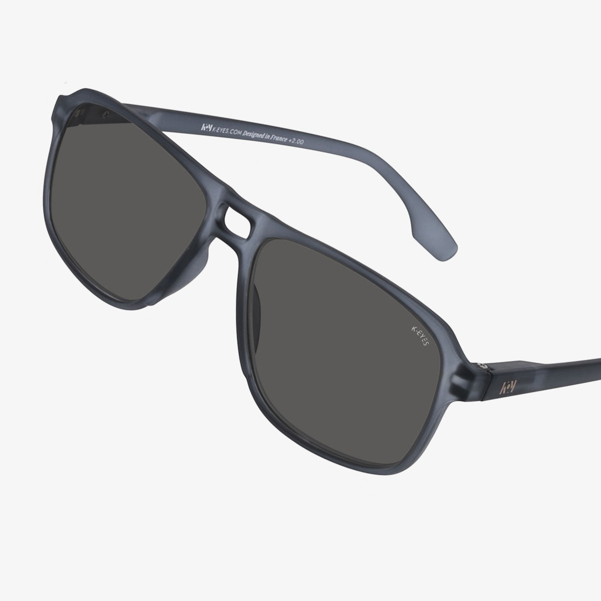 lunettes-de-soleil-aviateur-mixte-polarisé-protection-uv-gris-sunglasses-pilot-polarized-unisex-grey-k30-sp-smoke