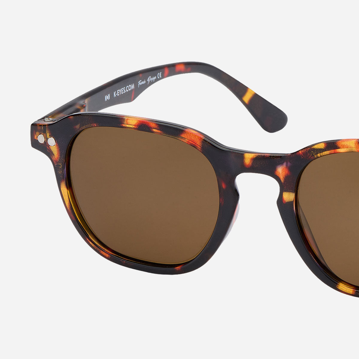 lunettes-de-soleil-homme-femme-carré-écaille-polarisé-sunglasses-men-women-square-tortoiseshell-k33-sp-turtle