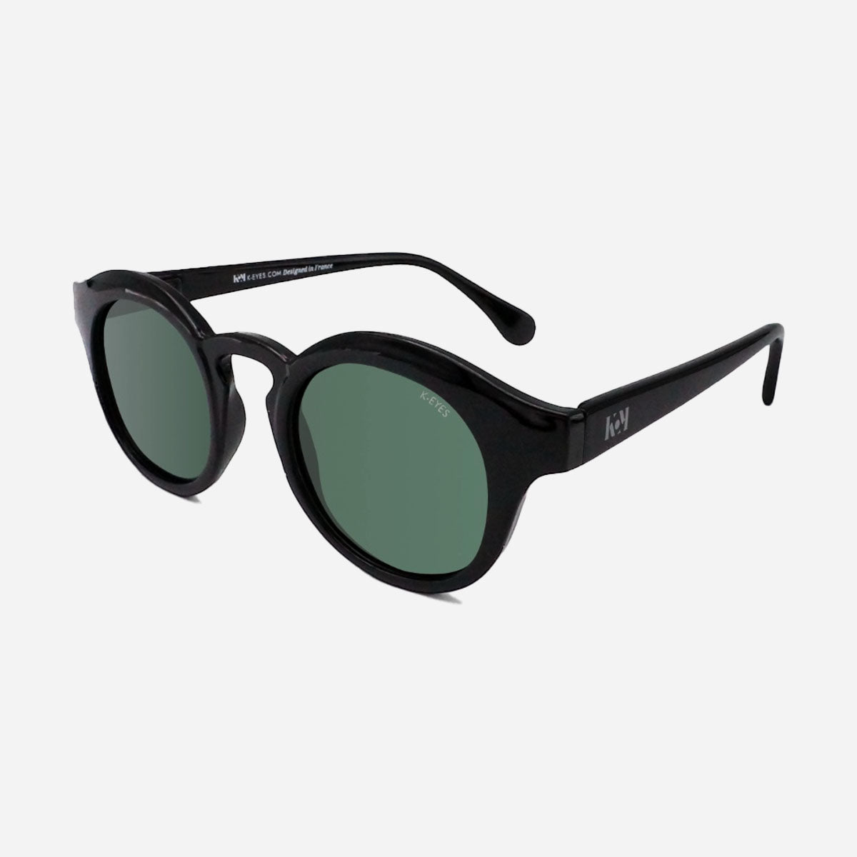 lunettes-de-soleil-polarisées-mixte-noir-originale-ronde-sunglasses-polarised-round-unisex-k37-sp-black