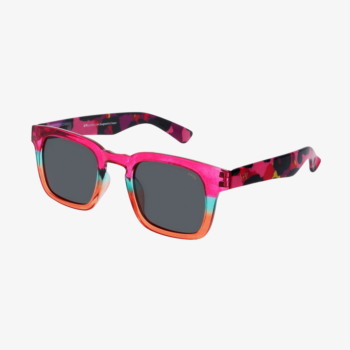 lunettes-de-soleil-polarisées-protection-uv-carré-rose-mixte-sunglasses-polarized-square-pink-unisex-K35-sp-leo-pink