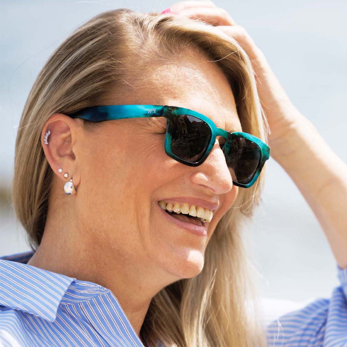 lunettes-de-soleil-polarisées-protection-uv-carré-bleu-mixte-sunglasses-polarized-square-blue-unisex-K35-sp-wave